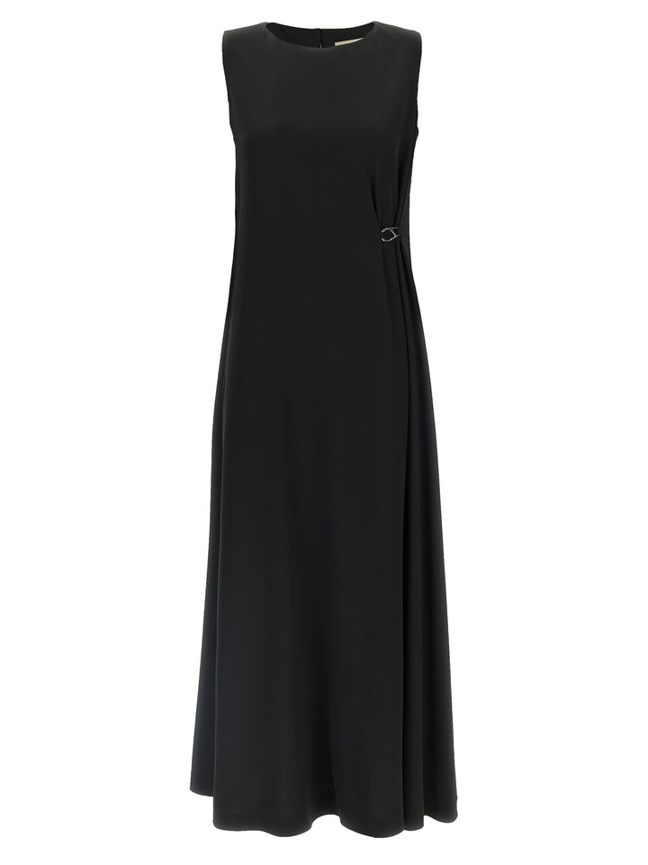 Herno Fluid Diagonal Dress Dresses - Black | a92ec8231f05be052f32d7113cba8f0f97fc18ef