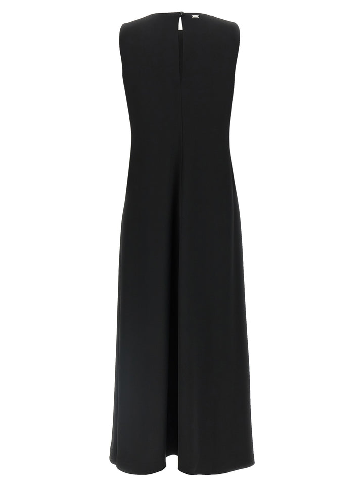 Herno Fluid Diagonal Dress Dresses - Black | 1a67ed2b89c9ad4a2f6d6d018a67d092d47b0ba0