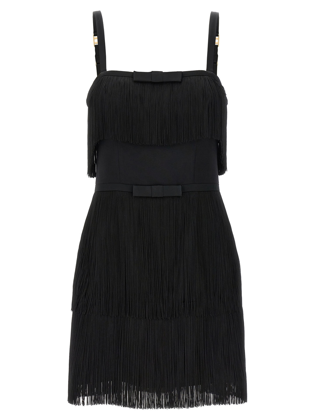 Fringed Dress Dresses Black