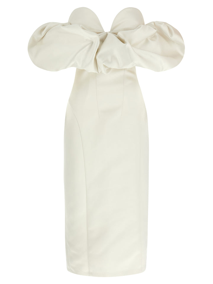 Elisabetta Franchi Off-The-Shoulder Dress Dresses - White | fe43eff2fd5eded24d22eeaf20ae5999ddf889c0