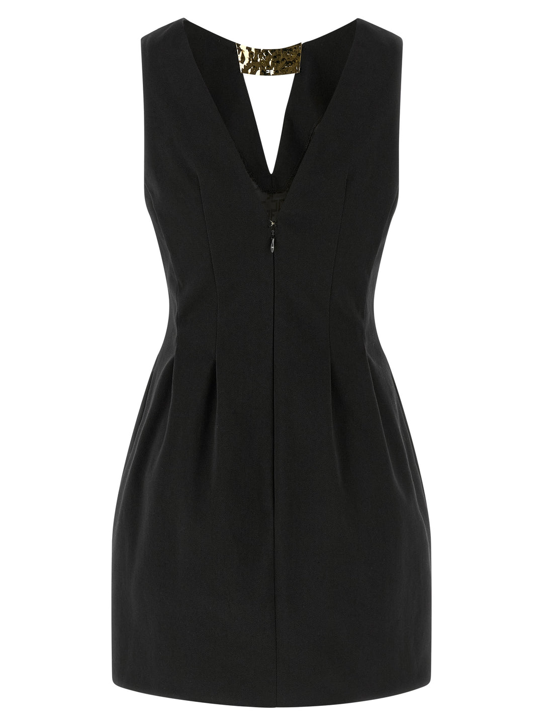 Elisabetta Franchi Metal Plaque Dress Dresses - Black | d9b60be3099a497bfe0a48de7e5d05e346401d8a