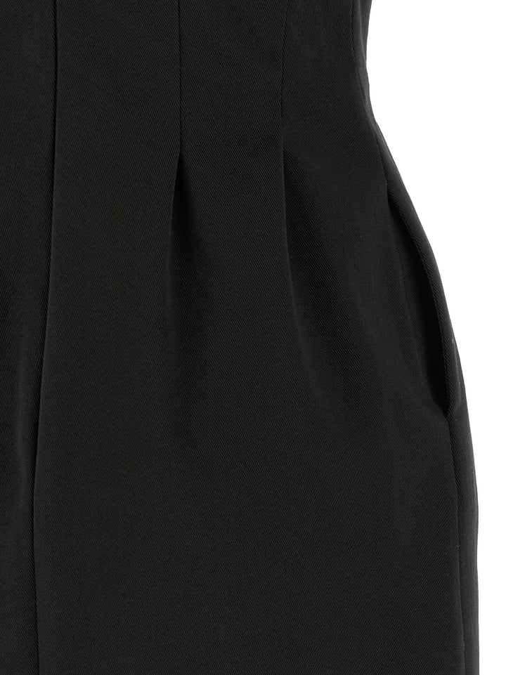 Elisabetta Franchi Metal Plaque Dress Dresses - Black | e85ce84f4db5e94bdab181915dce19ff4c2fc584