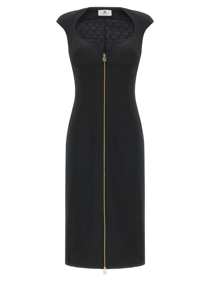 Elisabetta Franchi Heart-Shaped Neckline Dress Dresses - Black | c408667562a747d595c12fe24d27ba9759fd010c