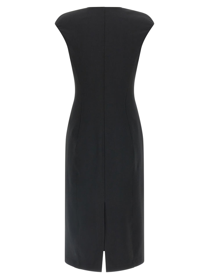 Elisabetta Franchi Heart-Shaped Neckline Dress Dresses - Black | 9dfde3a60a511a3c4924d813dcf503585f998672