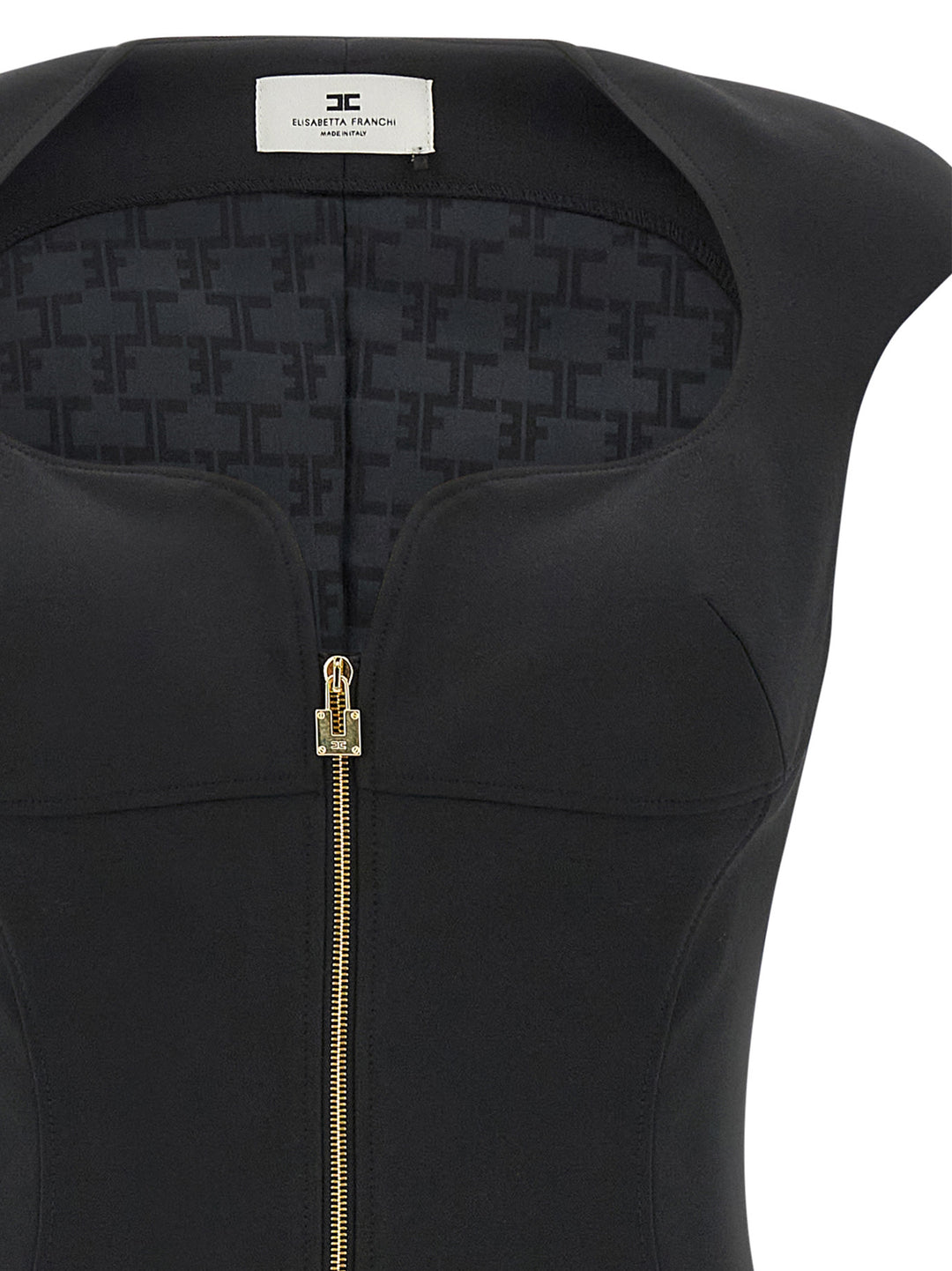 Elisabetta Franchi Heart-Shaped Neckline Dress Dresses - Black | 4ce4d2e93a1e1af6b046cbf03521a98f9520bcb1
