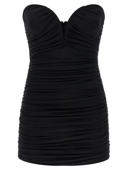 Heart-Shaped Neckline Dress Dresses Black