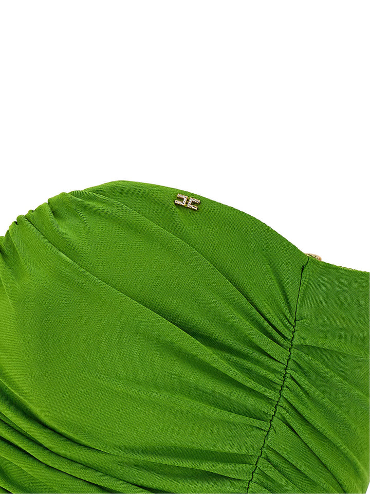 Elisabetta Franchi Heart-Shaped Neckline Dress Dresses - Green | 2a7f26b9a65da1a581dd40855ace9aae0711678d