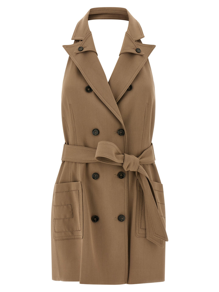 Elisabetta Franchi Vest Dress Dresses - Beige | c0236fd424b472dce18c9cd521409dae2de546dd