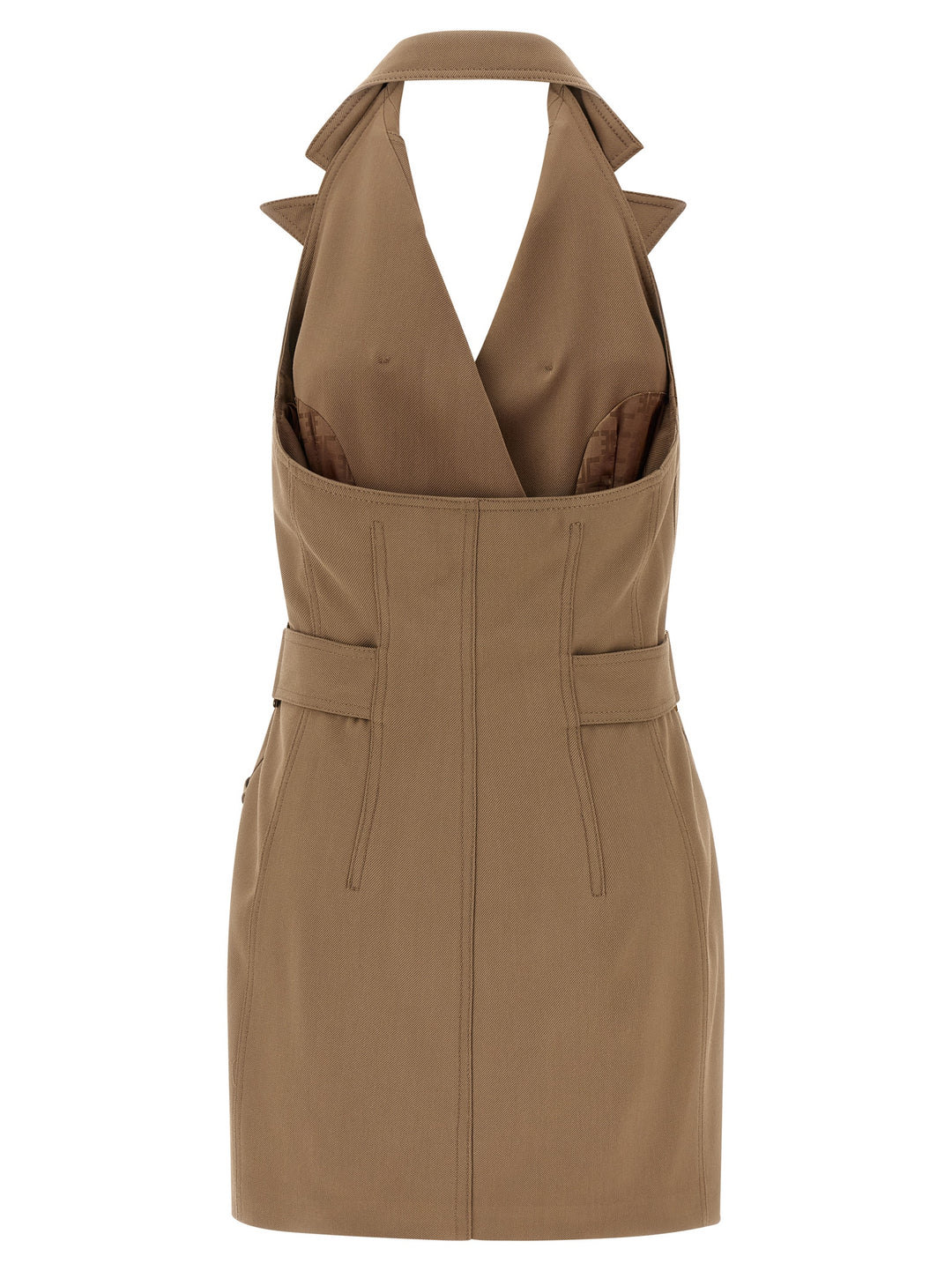 Elisabetta Franchi Vest Dress Dresses - Beige | b4315143977acb98caa5f48b3cbdbcd753a3d43c