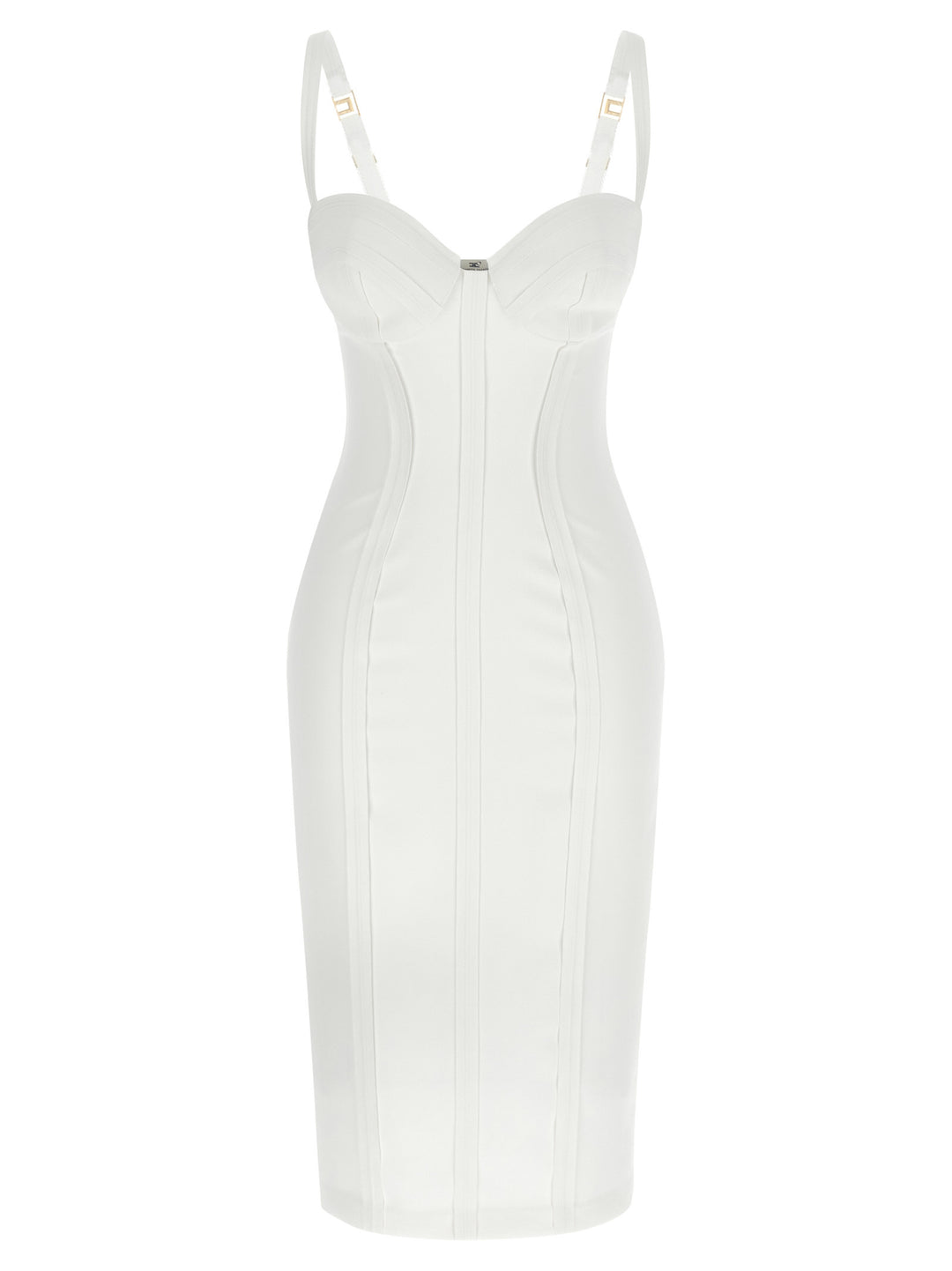 Elisabetta Franchi Corset Dress Dresses - White | fb542f860601b5def0d7a70efffd798f40b5a808