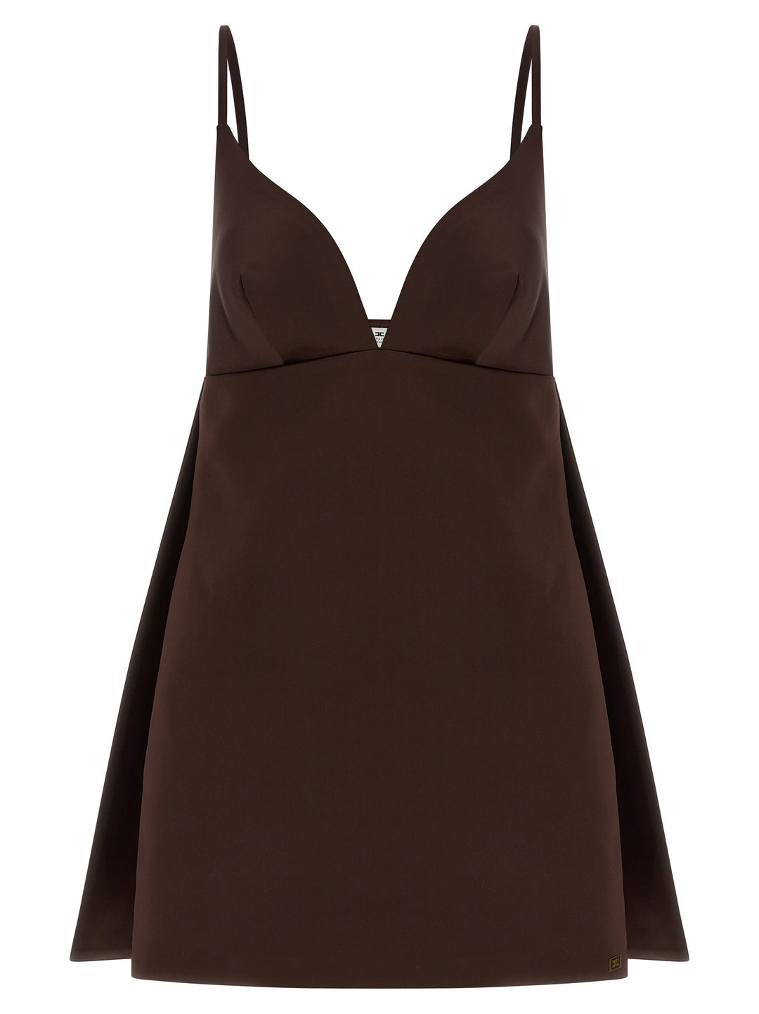 Elisabetta Franchi Duchesse Dress Dresses - Brown | dc59c81241a6965b0aa1123525b92a52dd194ccf