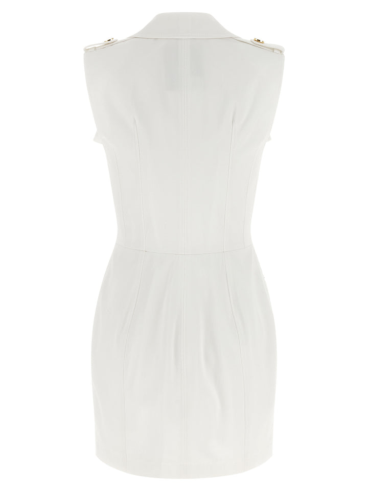 Elisabetta Franchi Double-Breasted Dress Dresses - White | 9e2a8df92f604ae1b038be3a5e3c2a9059bcba8a