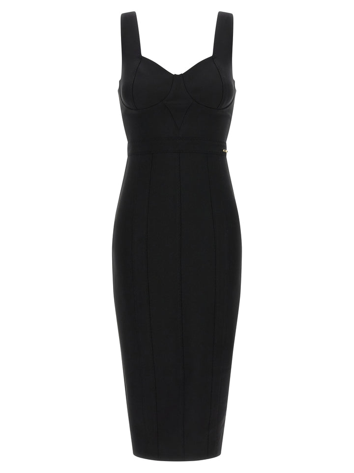 Elisabetta Franchi Scuba Dress Dresses - Black | daeaa2afb2e7aa0b3a6f5f87e60fef6c5ac7ee92