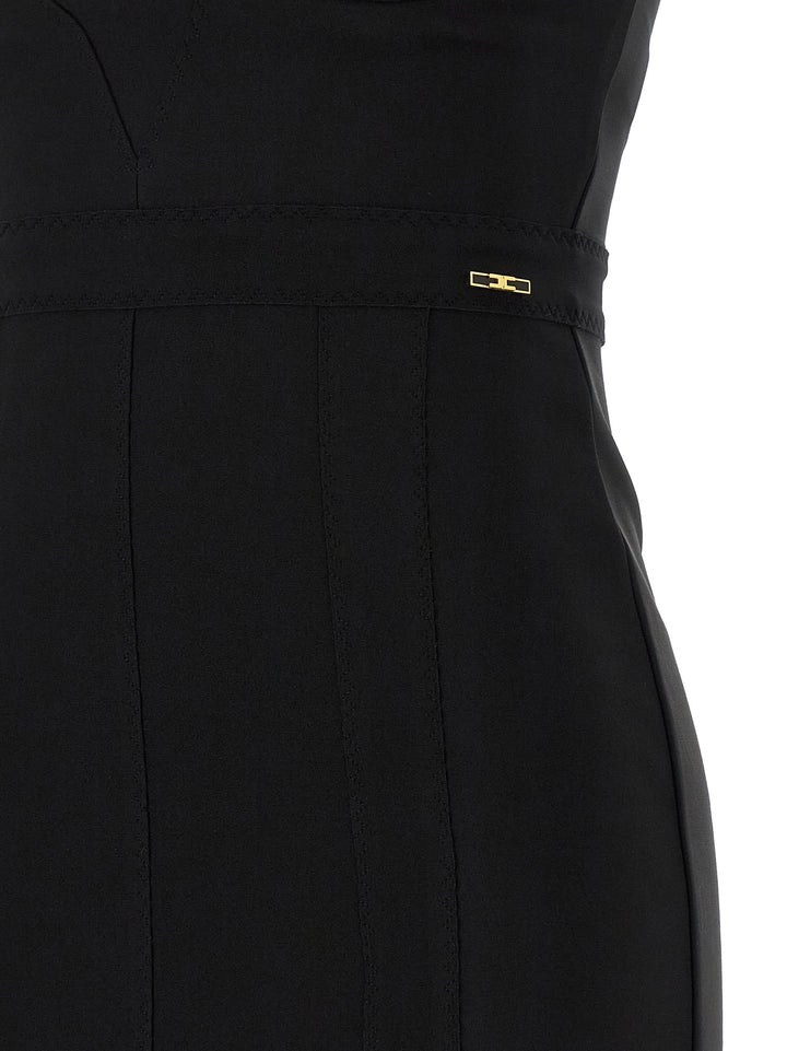 Elisabetta Franchi Scuba Dress Dresses - Black | 9a32058aba1b67e94740ef854e5f3c54a3ab0e48