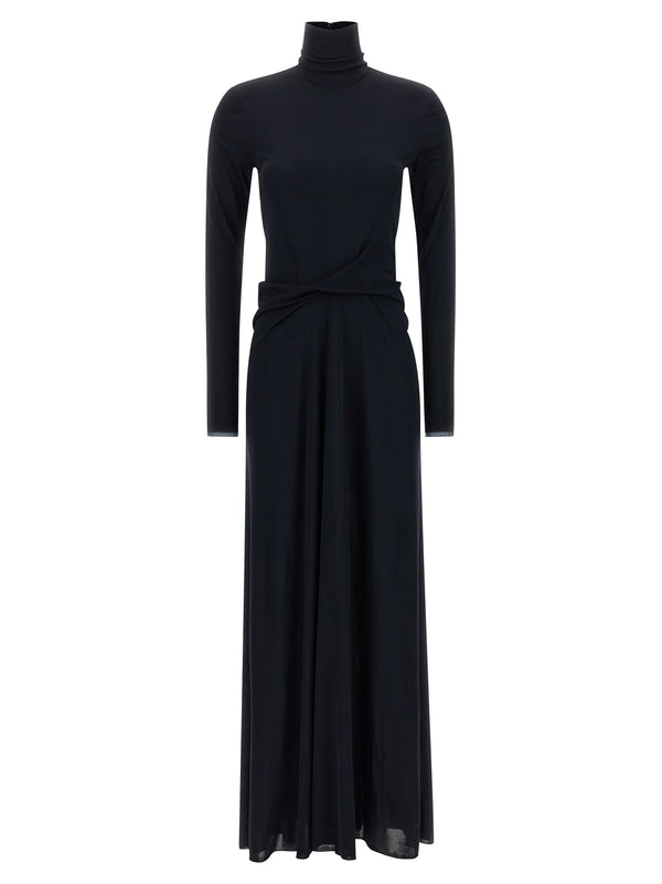 Draped Dress Dresses Blue