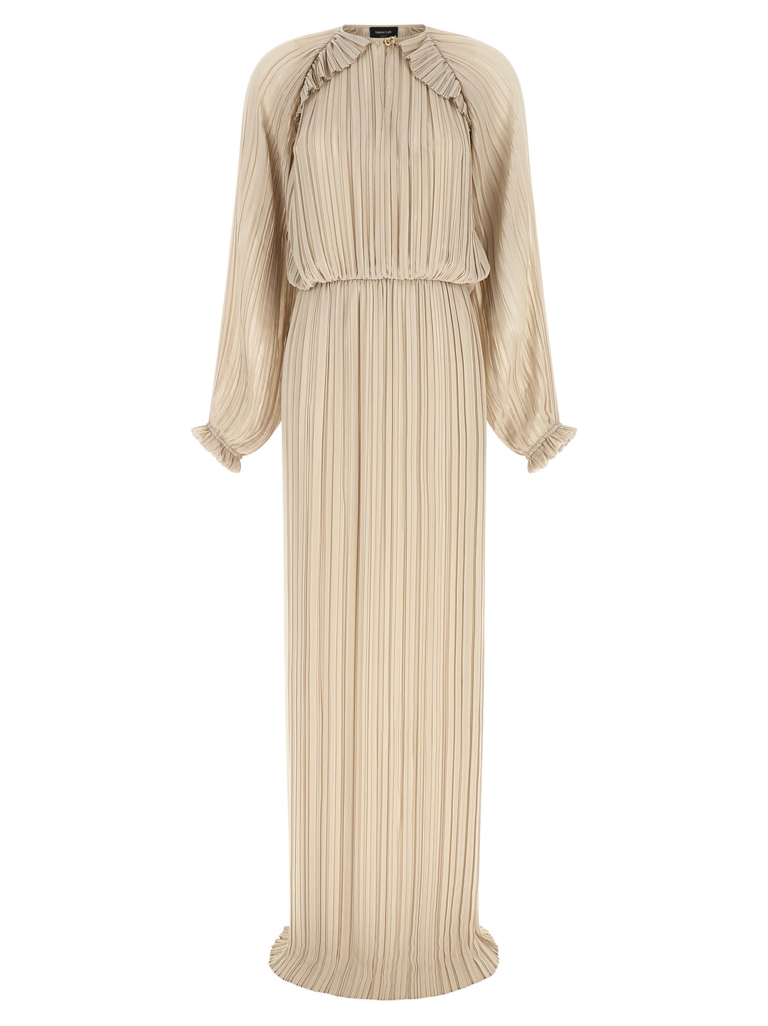Fabiana Filippi Long Pleated Dress Dresses - Beige | 5bc0f16df461a1c0a7da9e7246ff0783685836e0