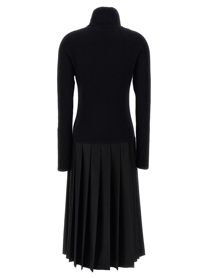 Pleated Skirt Dress Dresses Black