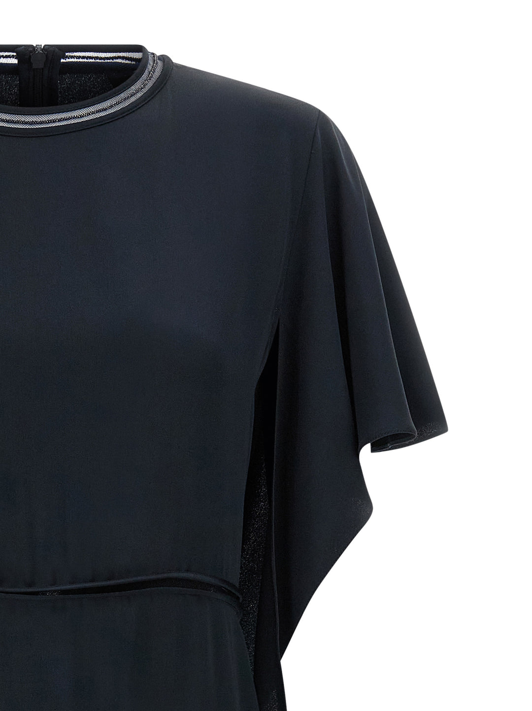 Fabiana Filippi Ruffle Dress Dresses - Blue | 316d9276a69ea26b7e93434485f21a9756faf374