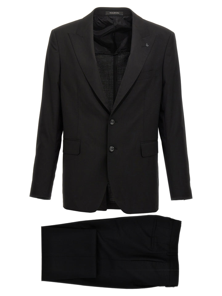 Stretch Wool Suit Completi Black