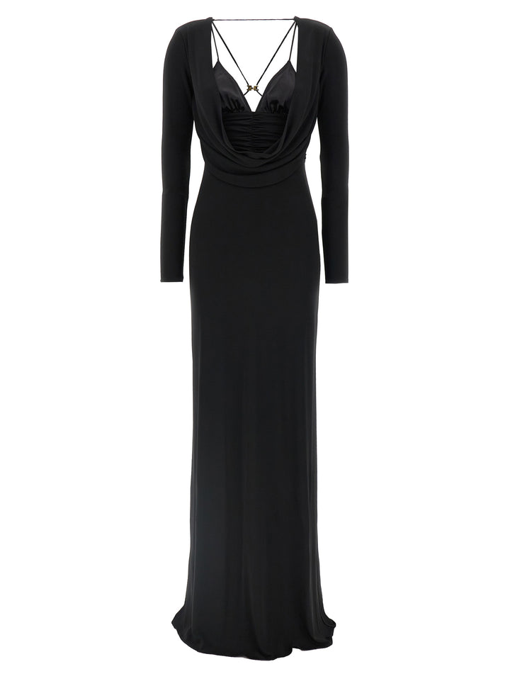 Elisabetta Franchi Red Carpet Dresses - Black | 6212a22e417ff8bebfda9a203be307a282a271c1