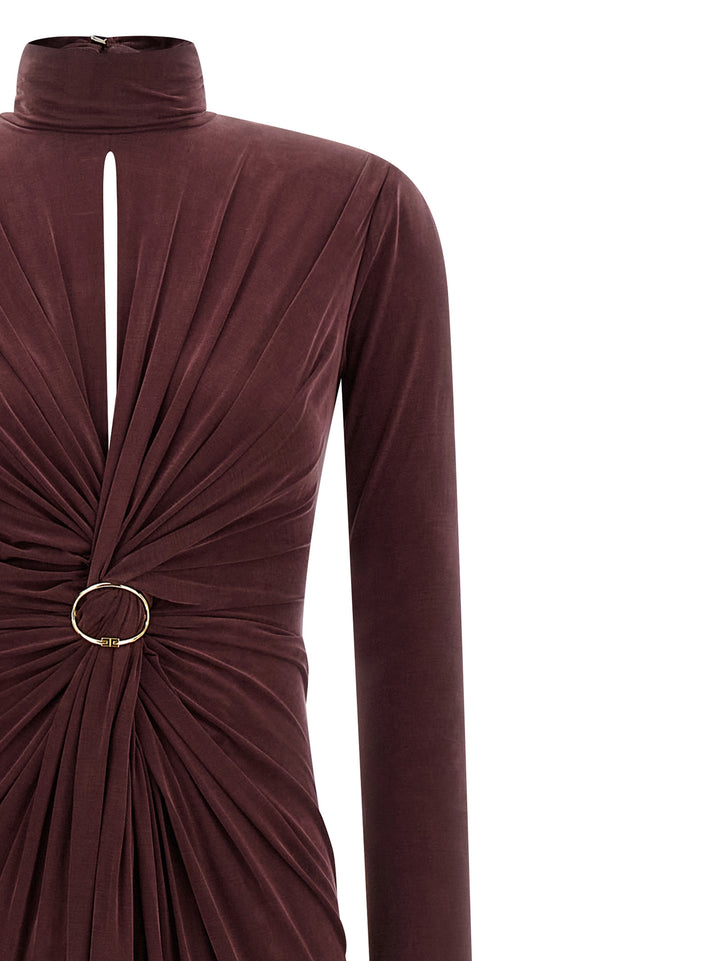 Elisabetta Franchi Red Carpet Dresses - Bordeaux | 127918131abfbb14c560d4f4144db53d6d5c64dd