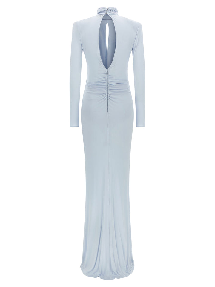 Elisabetta Franchi Red Carpet Dresses - Light Blue | 6362a2155cb12c813e4bb4724deb5b82bbdf4779