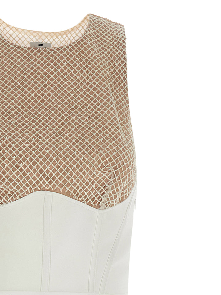 Elisabetta Franchi Red Carpet Dresses - White | c70632537e22b48afb61591aa497658fcde4cff2