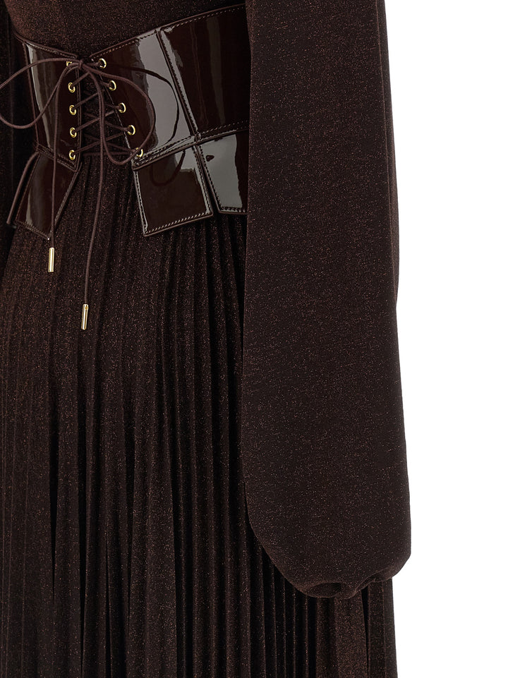 Elisabetta Franchi Red Carpet Dresses - Brown | cfcc6e4ba07fea3fd216dfa32831d1ee8b8ea290