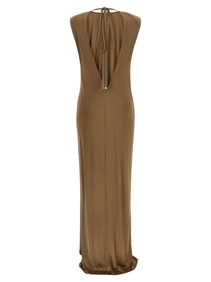 Elisabetta Franchi Red Carpet Dresses - Beige | aec6a023ad36a473ffc88f30cbce763932a5b6ba