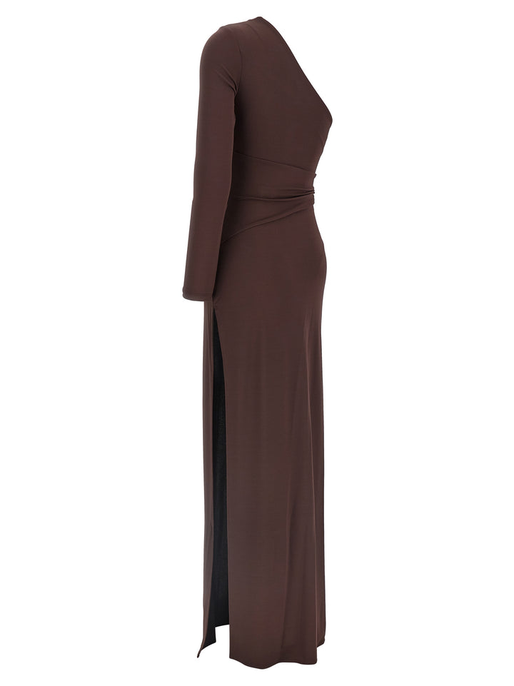 Elisabetta Franchi Red Carpet Dresses - Brown | 2277d41cfb9772f1df9569b5c0f1919c919172b7