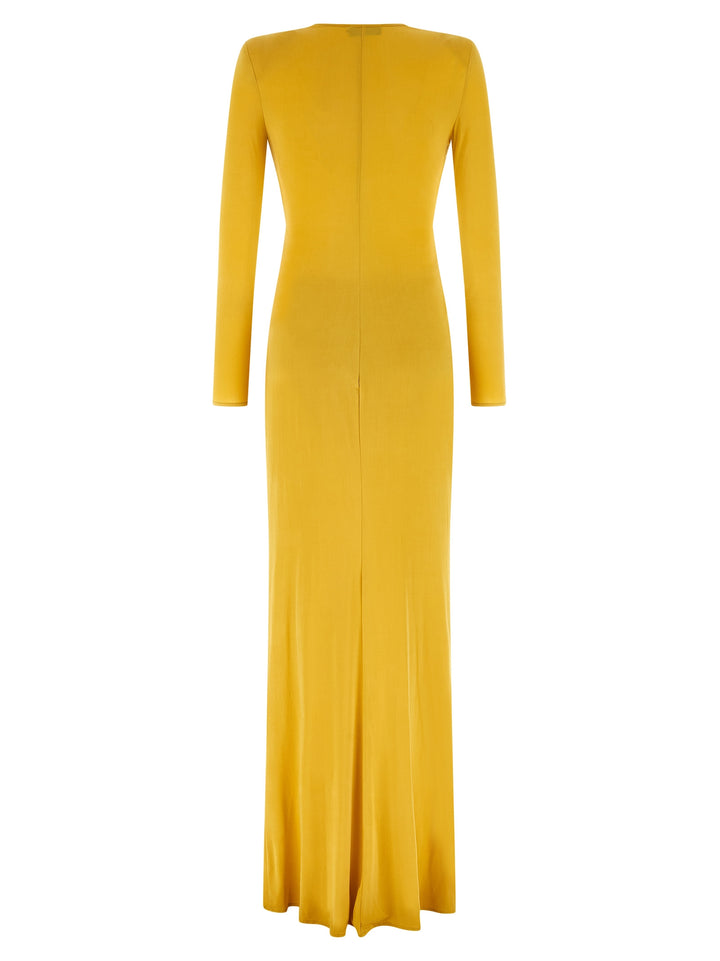 Elisabetta Franchi Red Carpet Dresses - Yellow | 982c42dbebd9e7c33791777087af1ba63eb4d390