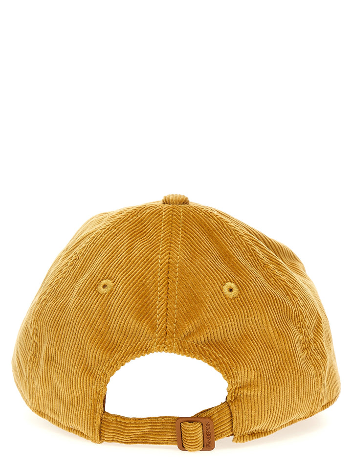 Logo Embroidery Velvet Cap Hats Beige