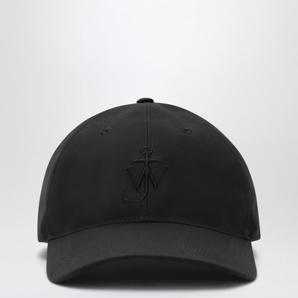 Black Waxed Cotton Baseball Cap