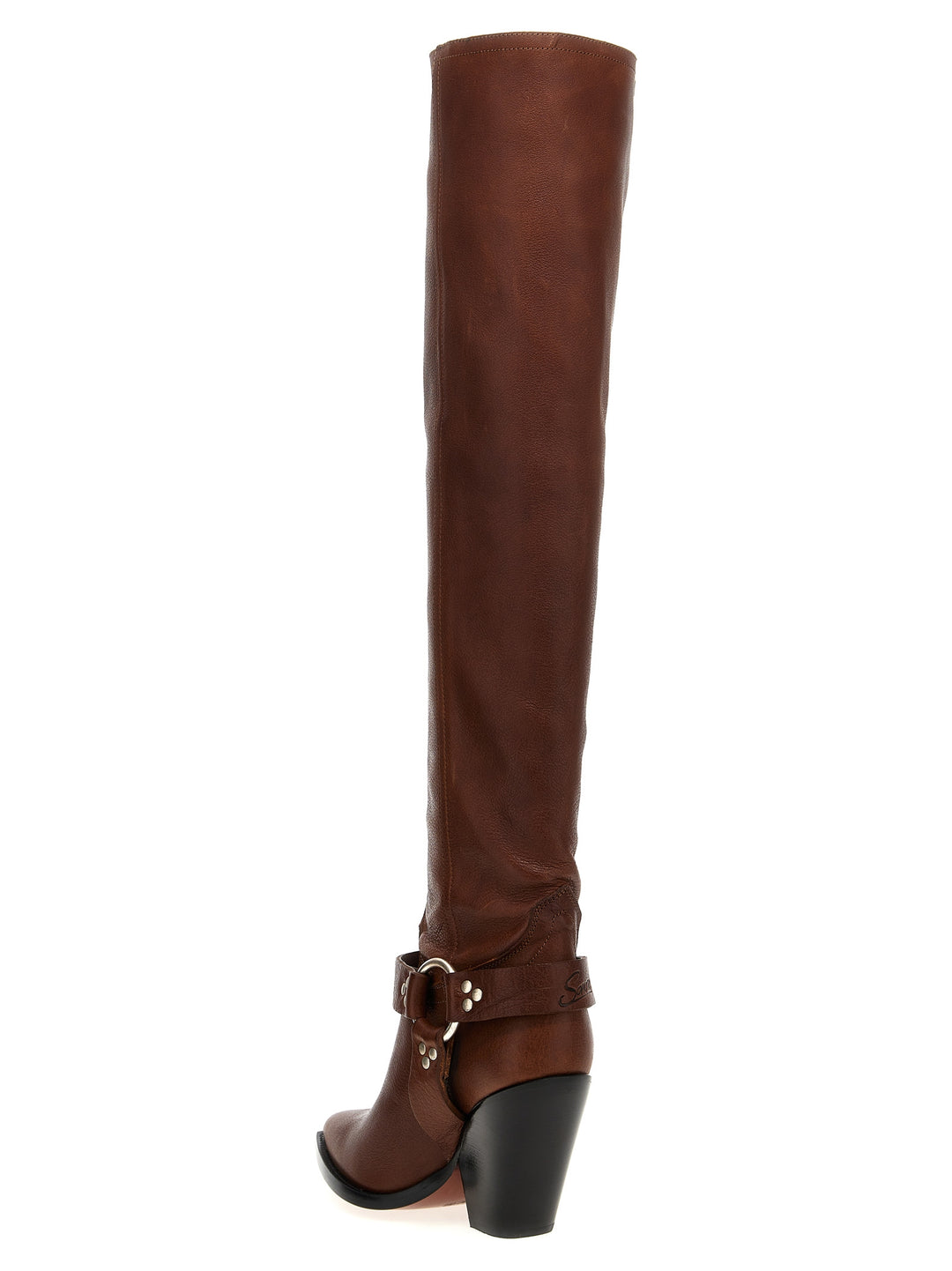 Acapulco Belt Boots, Ankle Boots Brown