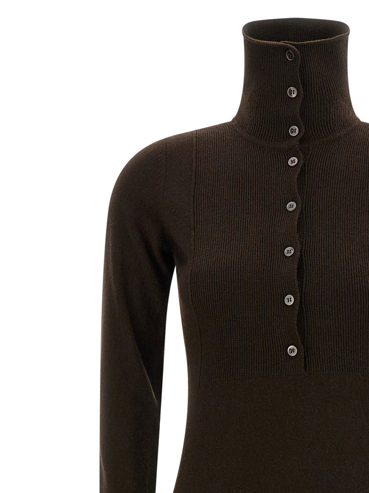 Tom Ford High Neck Dress Dresses - Brown | f592e52a746ab6f0f246f5528ce10d50df30533c