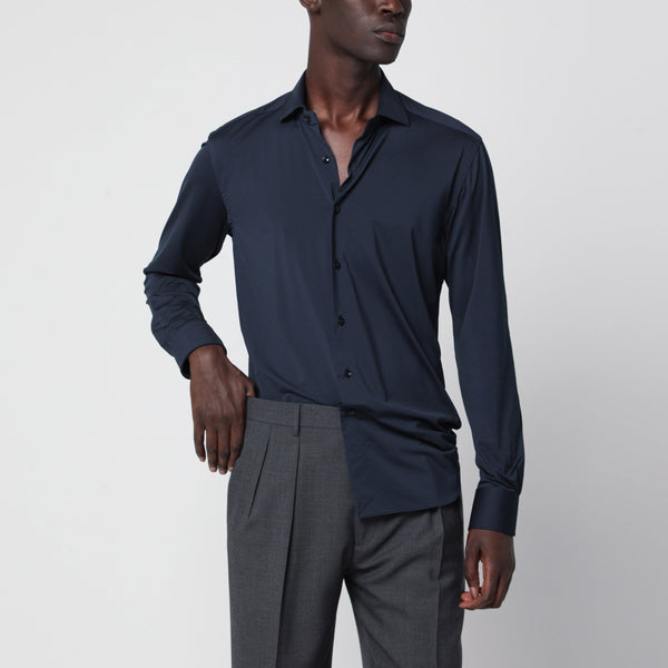 Blue Active Shirt In Twill