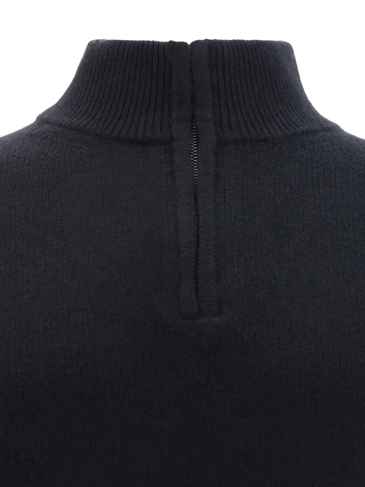 H-NECK MEZZA ZIP PURO CASHMERE