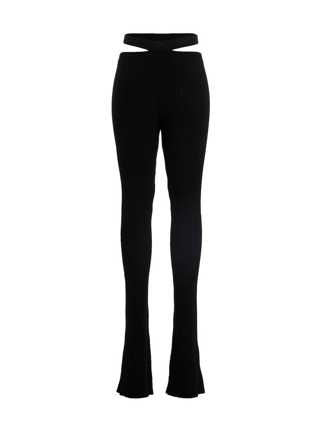 AndreĀDamo	 Ribbed Flared Trousers Pants - Black | bc2c2684794bce58c95c3cc3cdbc73ae76747c69