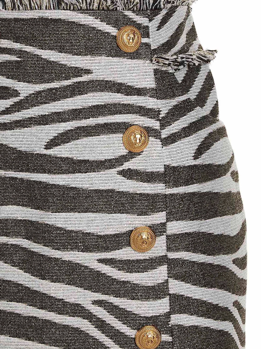 Balmain Lurex Zebra Skirts - Multicolor | e255acaec0fe64ad6e1214e1e45220bd64070e89