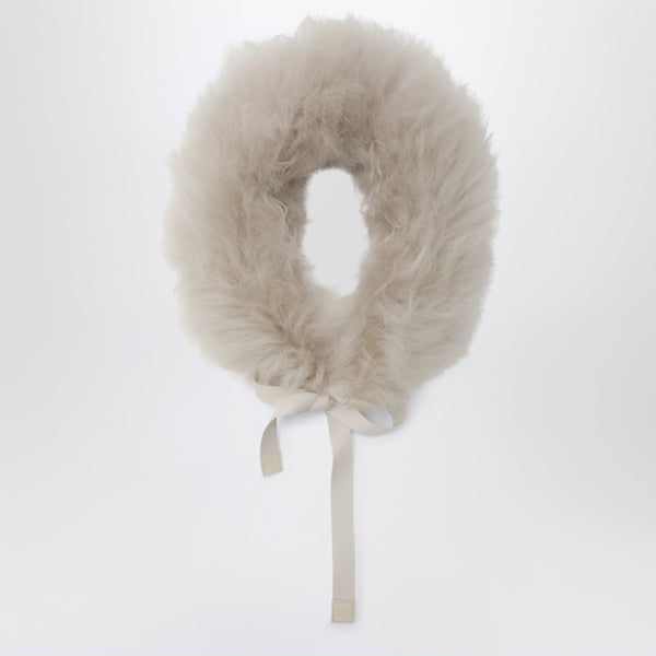 Ivory Shearling Collar