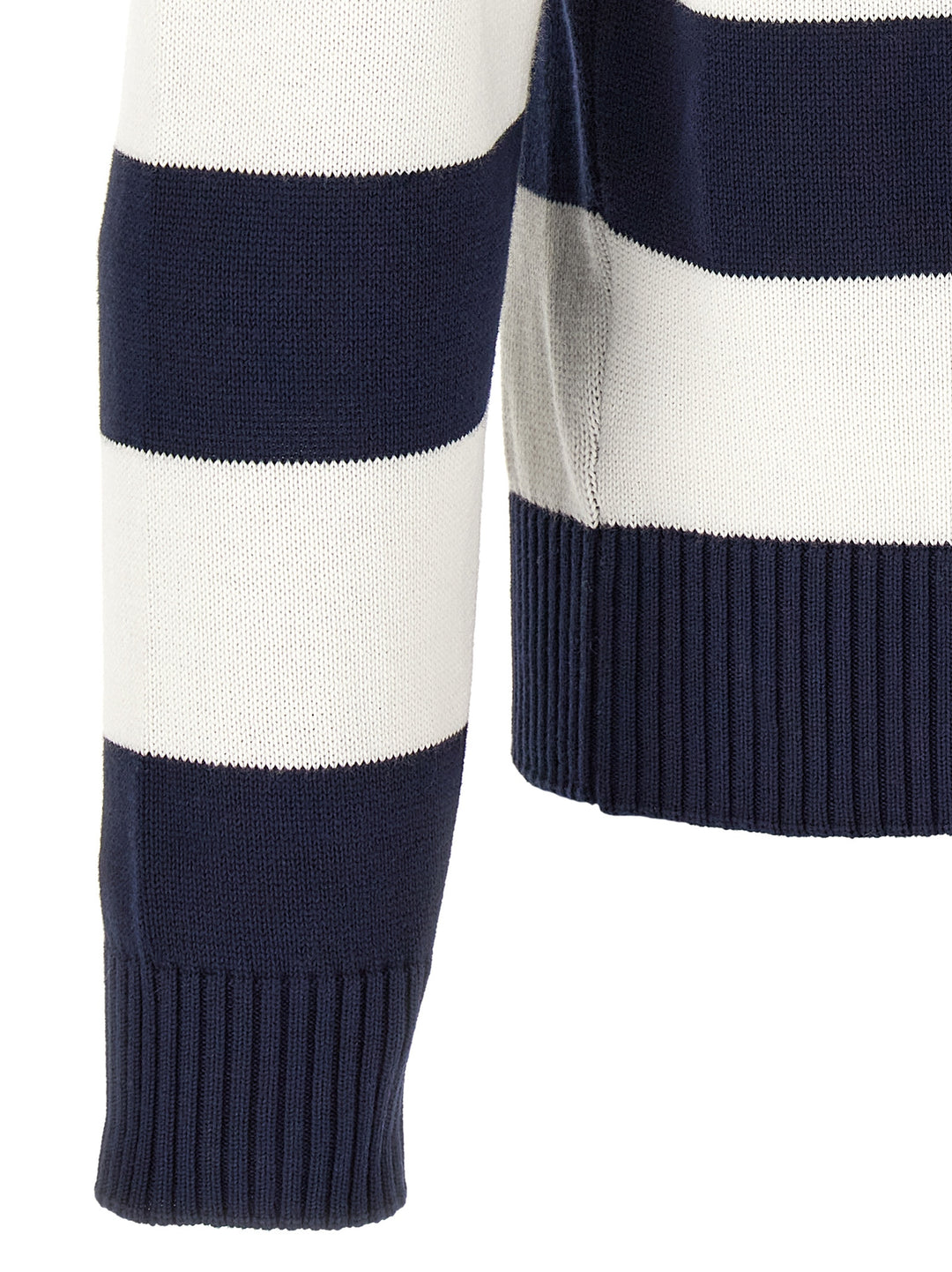 Lacoste Striped Pulover With Polo Collar Sweaters and Cardigans - White | eb374ccc570bb354a0099d683e37d677cc536008