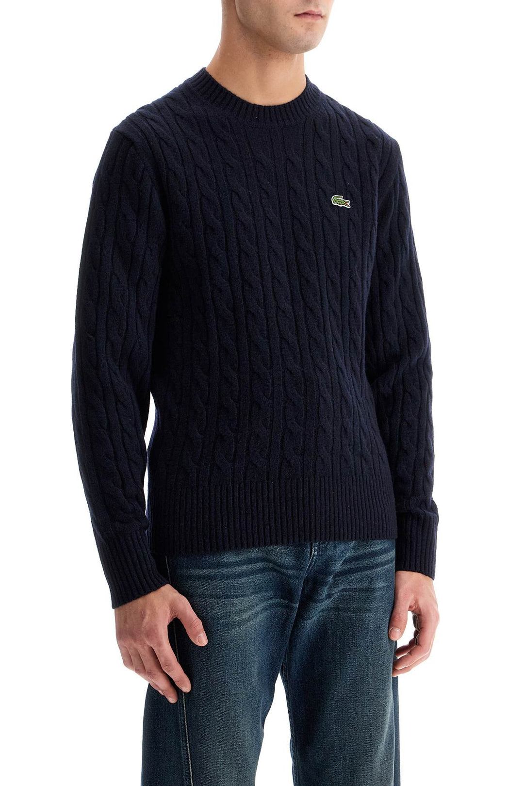 Pullover In Lana A Trecce Classic Fit