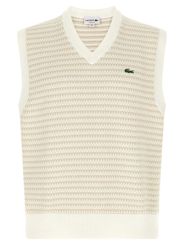 Knit Vest Gilet Beige