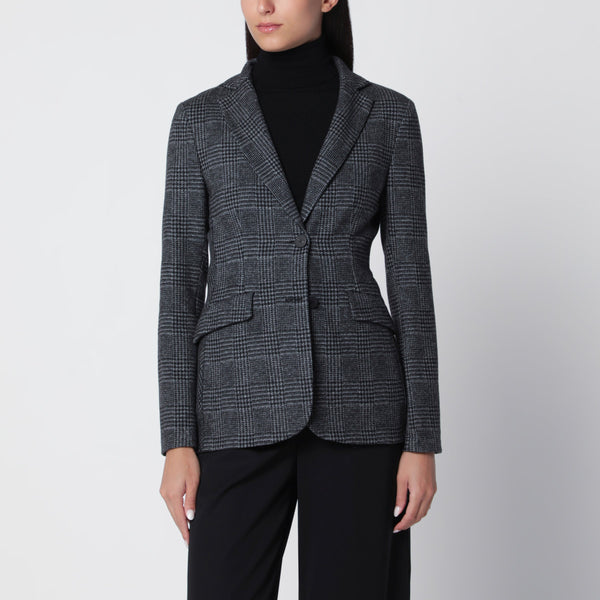 Single-Breasted Prince Of Wales Check Jacket