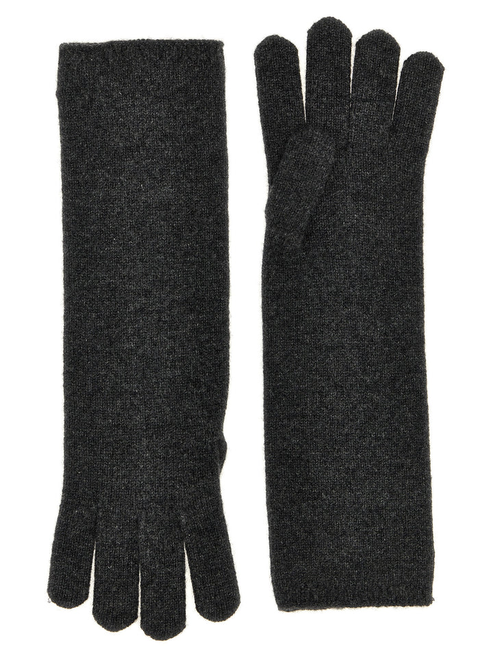 Max Mara Alaggio Gloves - Gray | e143fb71d82de147dbde094af78498403d2f6a79