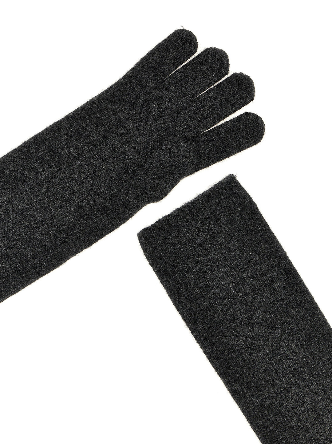 Max Mara Alaggio Gloves - Gray | 87a29b3af526880b121d011057cd6306f5dbecf0
