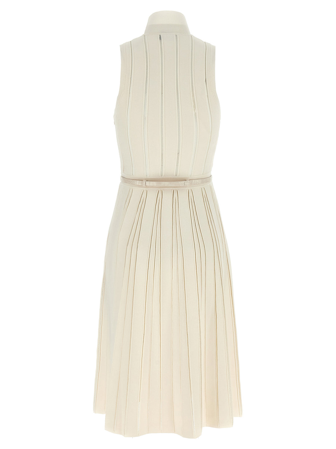 Elisabetta Franchi Weft Dress À Jour Dresses - White | c87f2b134293c41d4d3b13f5b5c027a2794b42ba