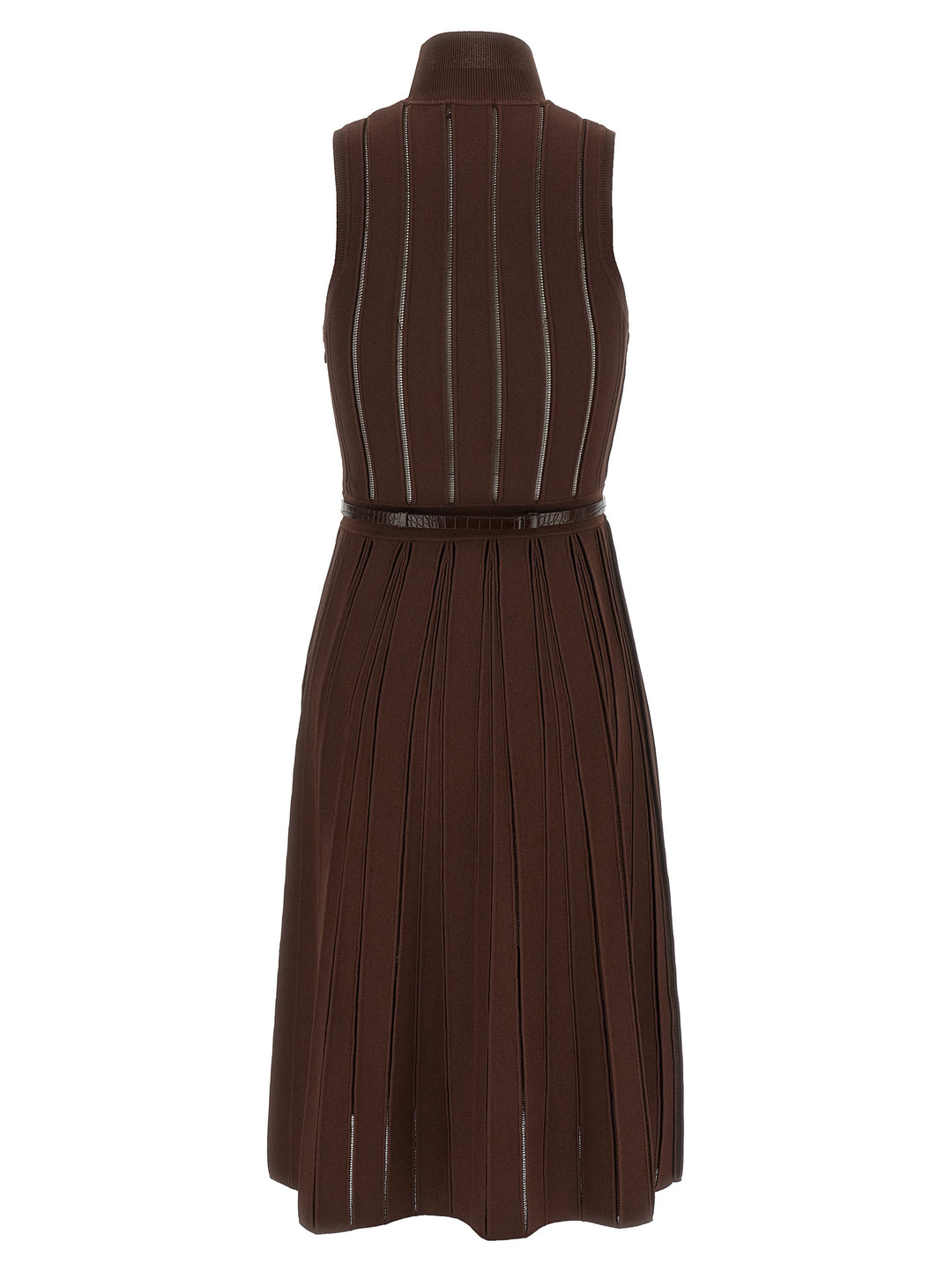 Elisabetta Franchi Weft Dress À Jour Dresses - Brown | d827e2b121d95bffda77657af4f5f6677a426c0b