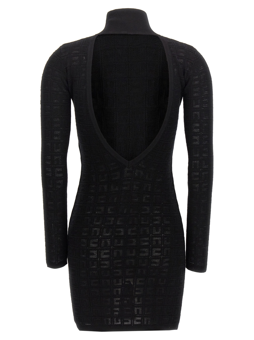 Openwork Logo Dress Dresses Black