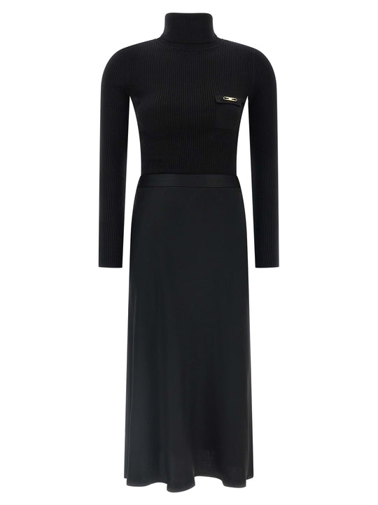 Turtleneck Dress Dresses Black